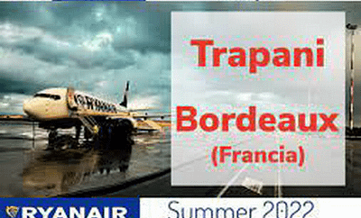 Trapani-Birgi: Ryanair raddoppia nella Summer 2022
